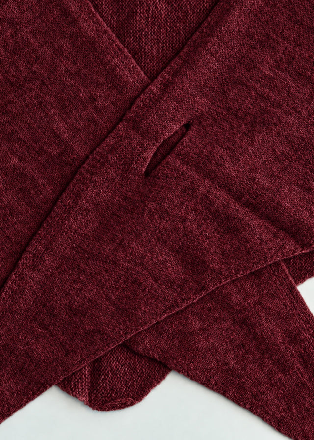 Triangle scarf - burgundy