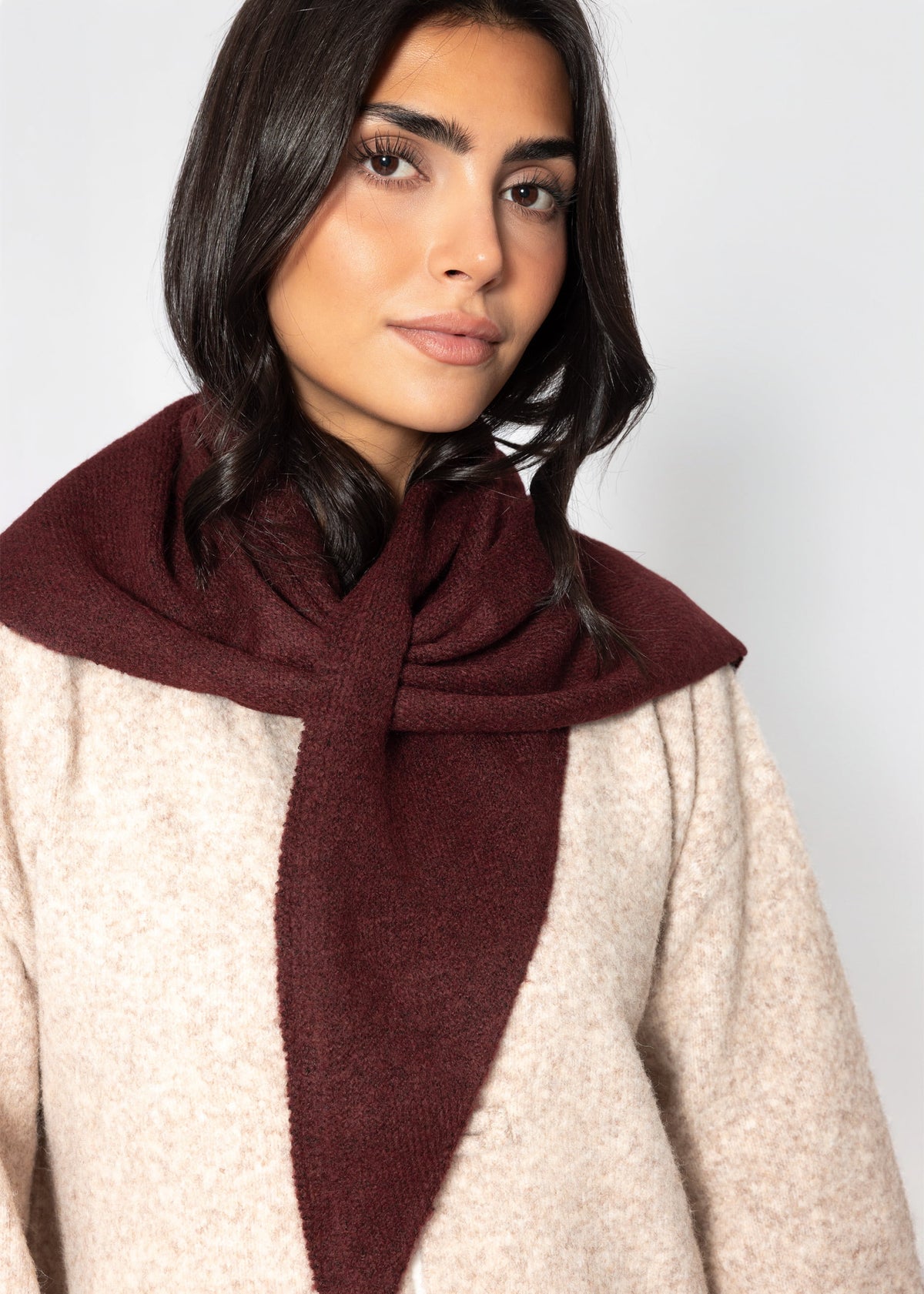 Triangle Schal - burgundy