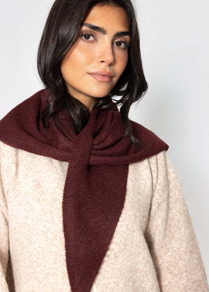 Triangle Schal - burgundy