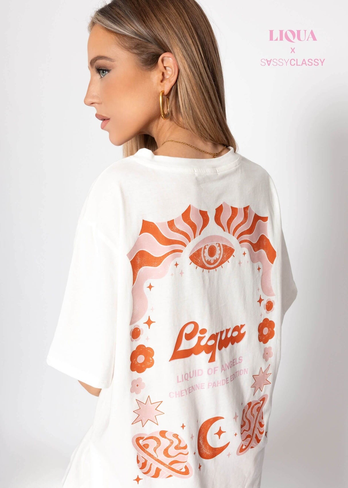 T-Shirt mit "Liqua"-Print