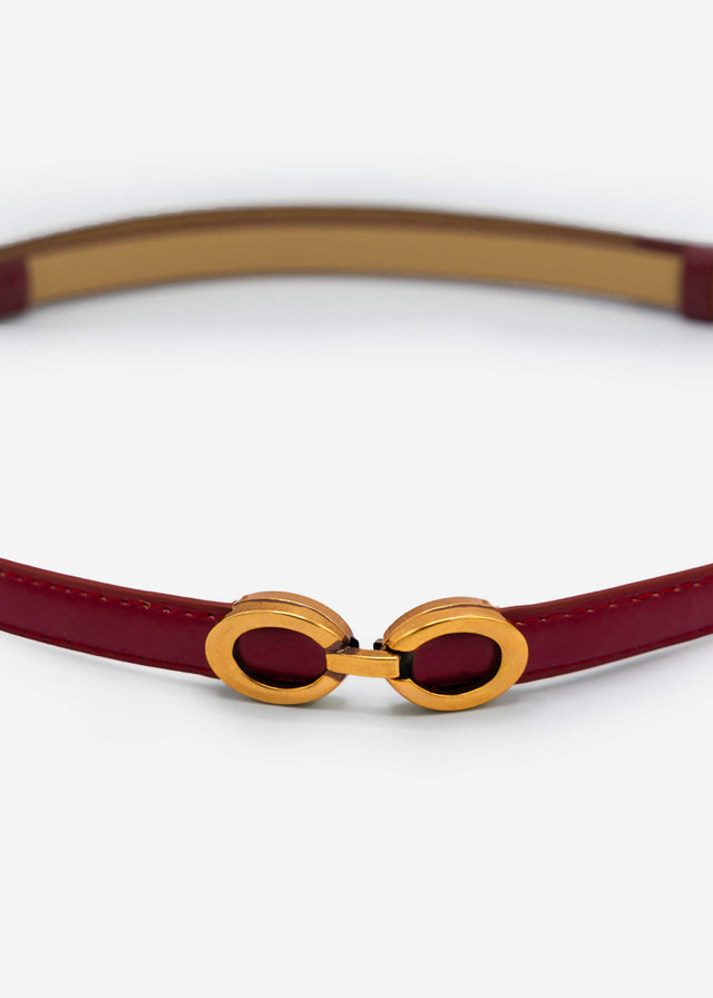 Adjustable belt - burgundy