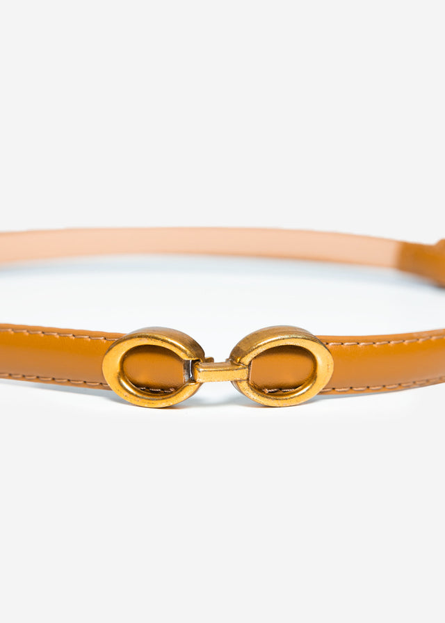 Adjustable belt - camel