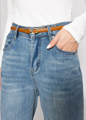 Verstellbarer Gürtel - camel