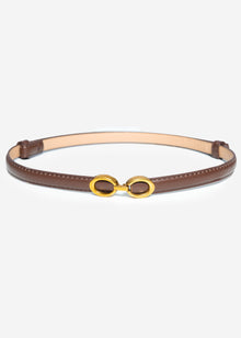 Adjustable belt - dark brown