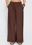 Viskose Hose - braun