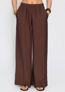 Viskose Hose - braun
