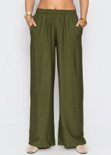 Viskose Hose - khaki