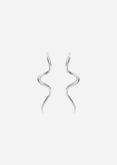 Wave Ohrstecker - silber