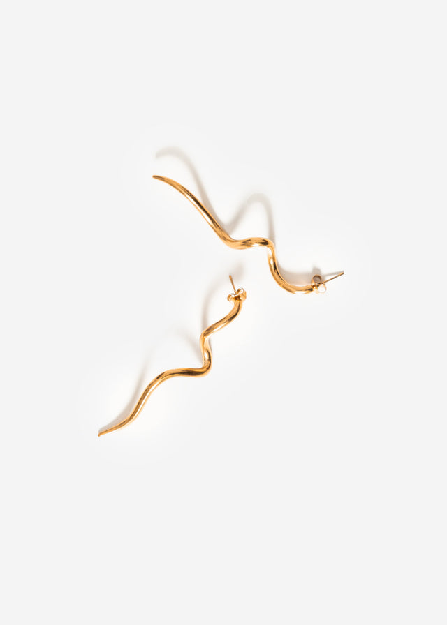Wave Ohrstecker - gold
