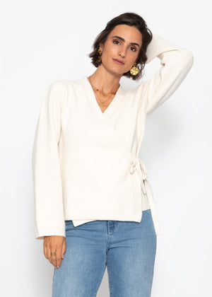 Wickelcardigan - offwhite