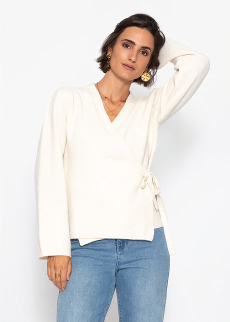 Wrap cardigan - off-white by SASSYCLASSY