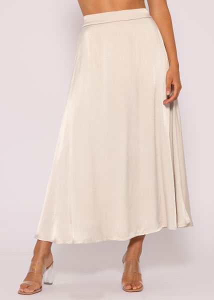Maxi Satinrock, champagner