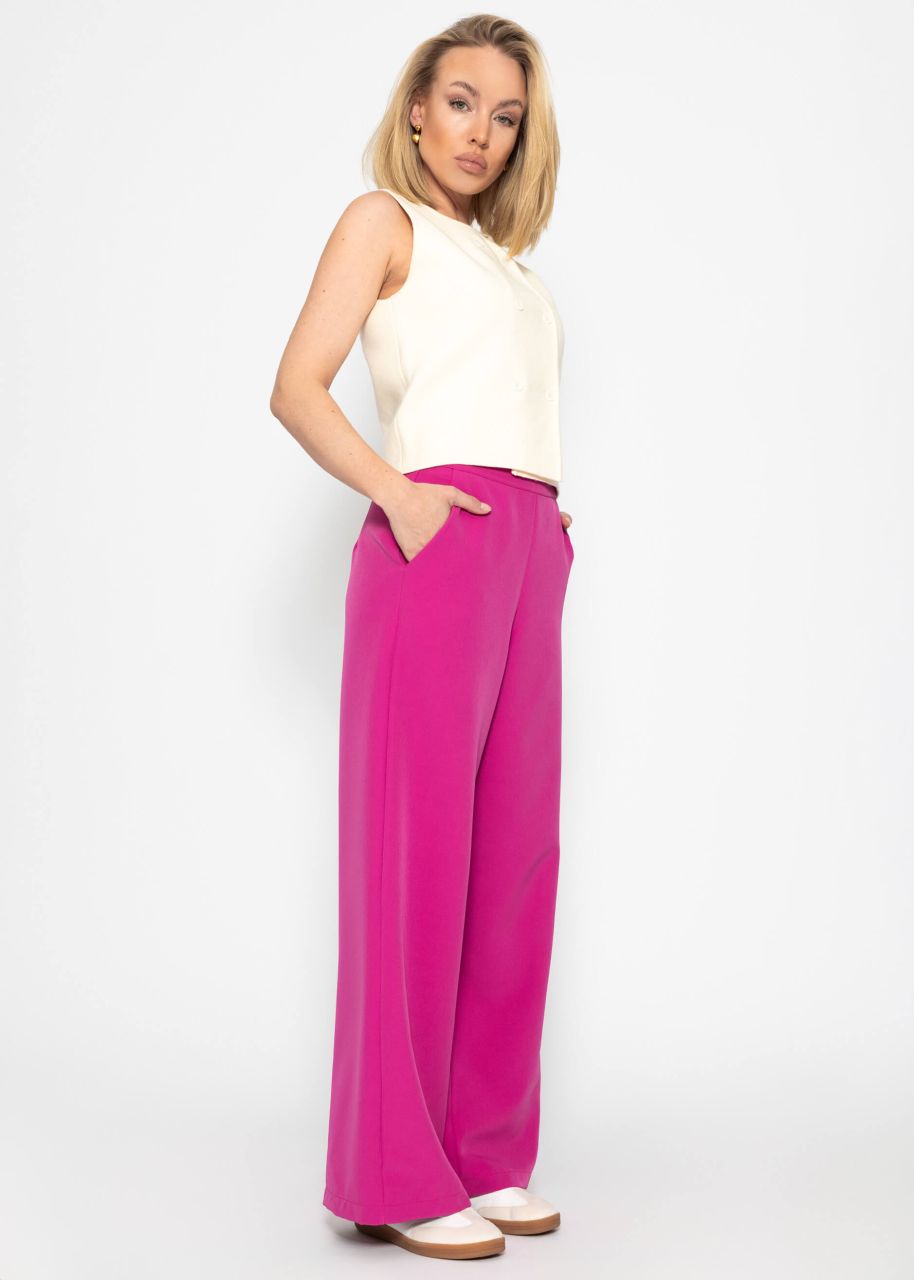 Stoffhose Highwaist - pink