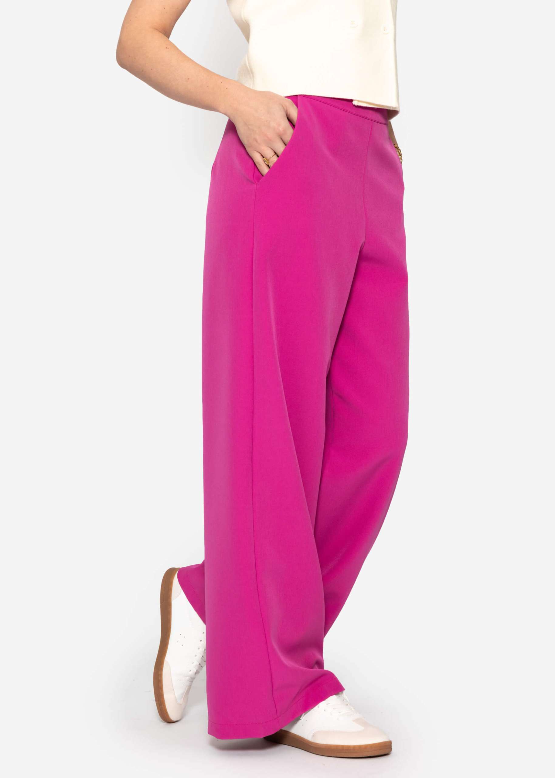 Stoffhose Highwaist - pink