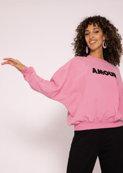 Sweatshirt "AMOUR", rosa