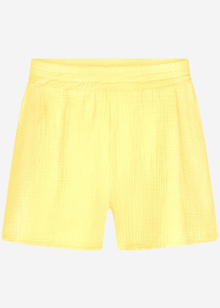 Musselin Shorts, gelb