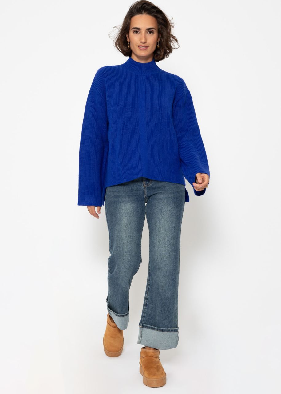 Turtleneck Pullover - royalblau