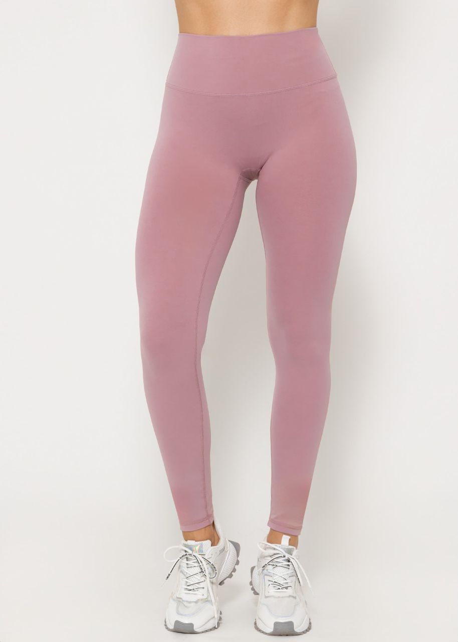 High Waist Sportleggings - altrosa