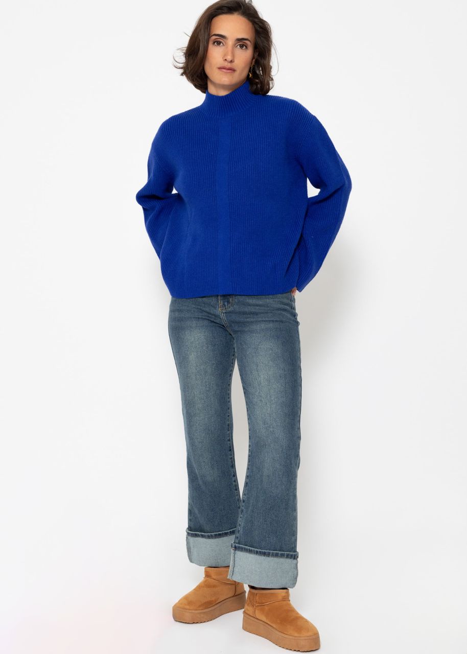 Turtleneck Pullover - royalblau