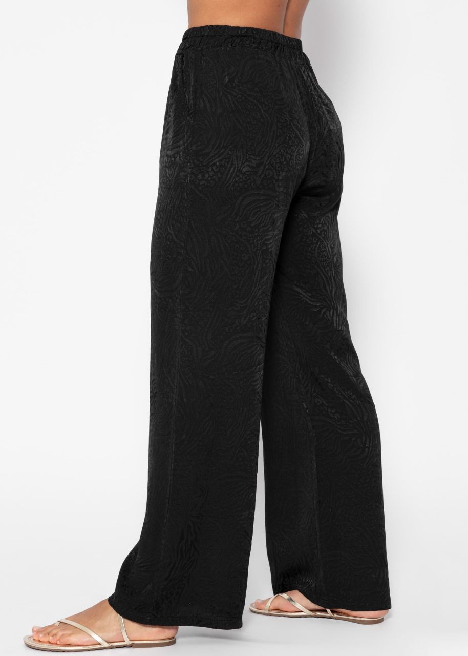 Jacquard Pants - schwarz