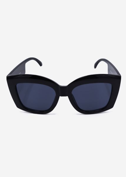 Oversize Sonnenbrille - schwarz