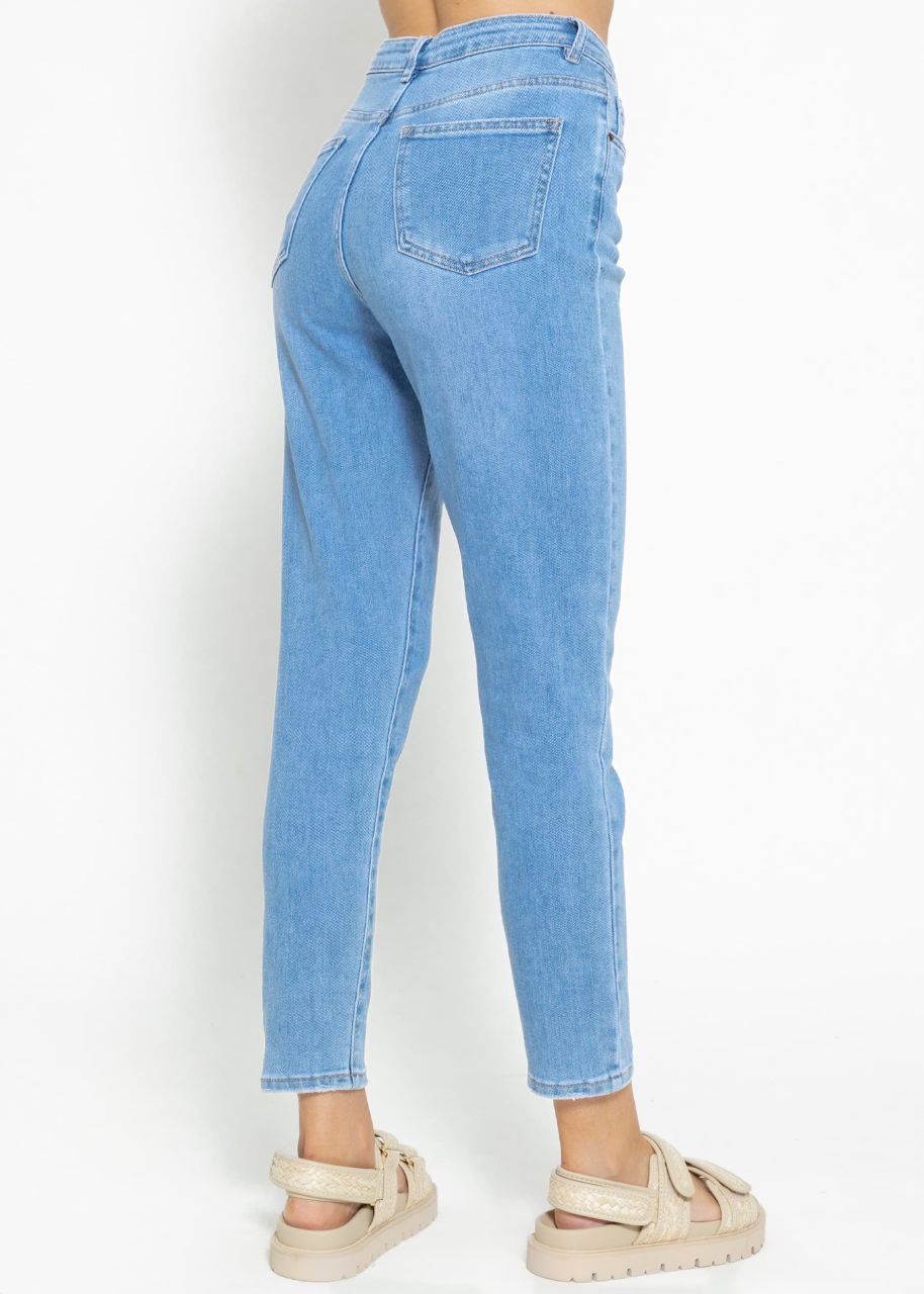 Relax Fit Highwaist Jeans, blau