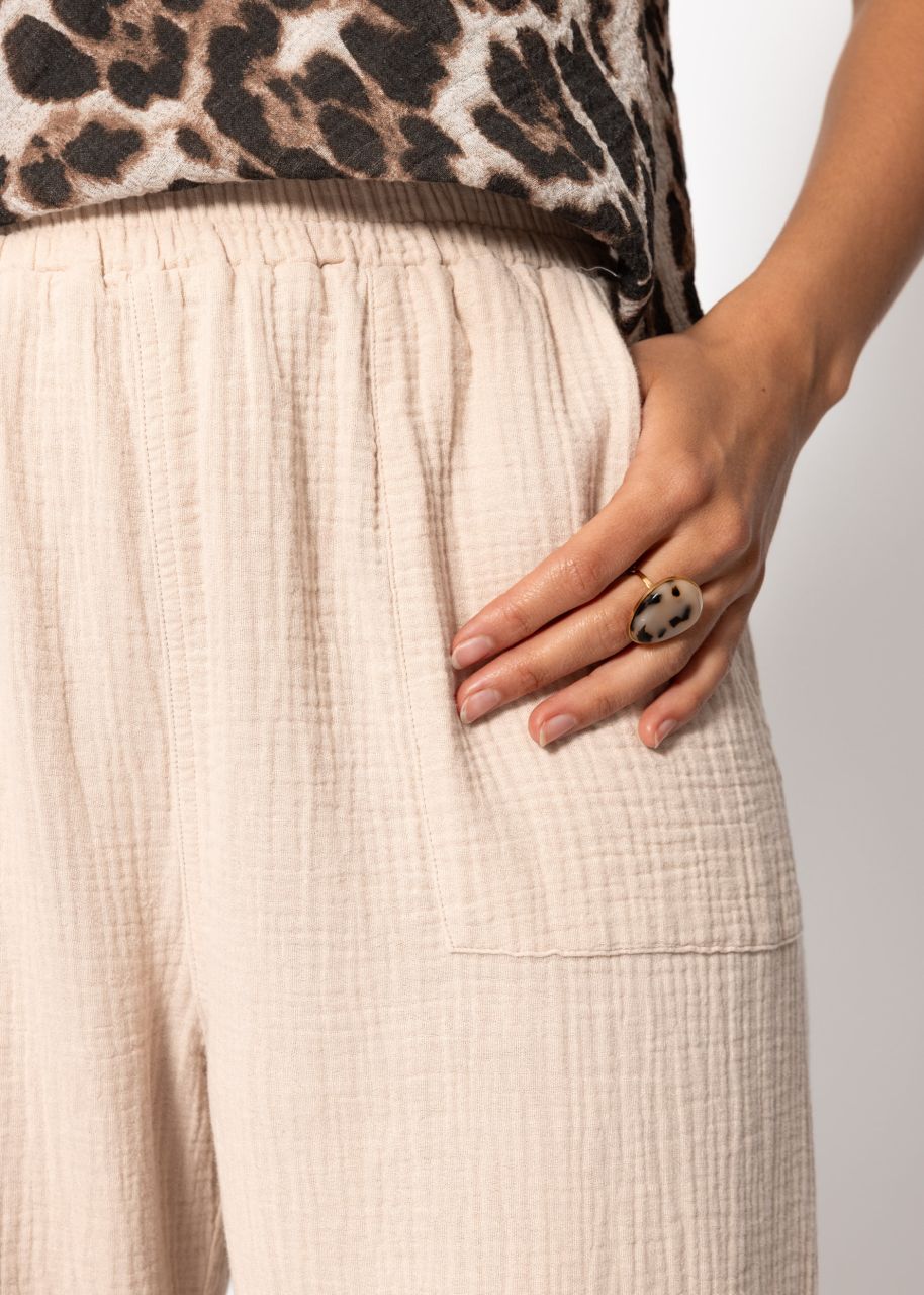 Musselin Hose - beige
