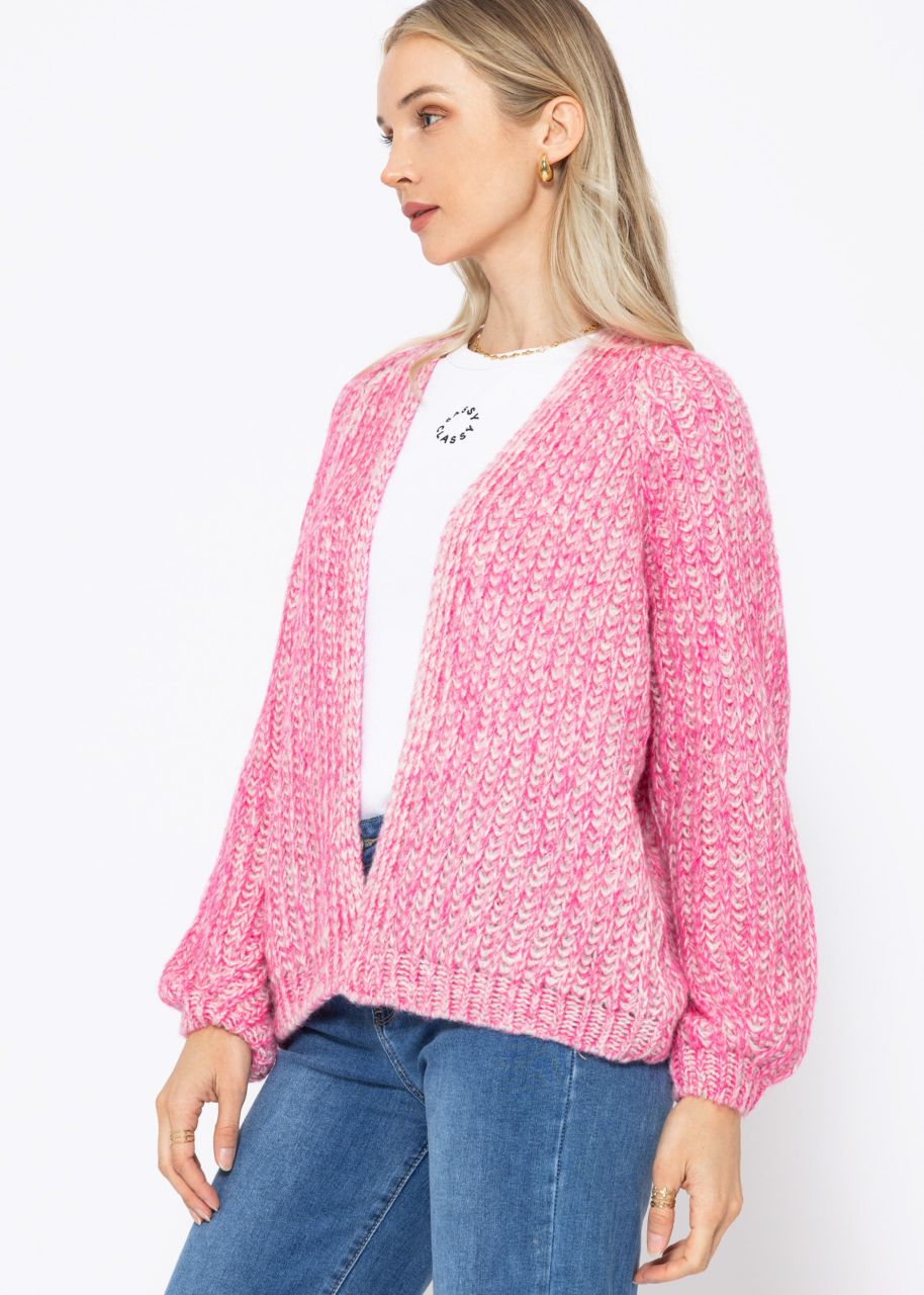 Raglan-Cardigan - pink