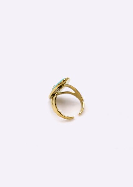 Ring mit Turquoise Stein, gold