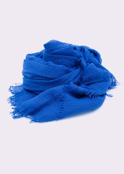 Musselin Schal - blau