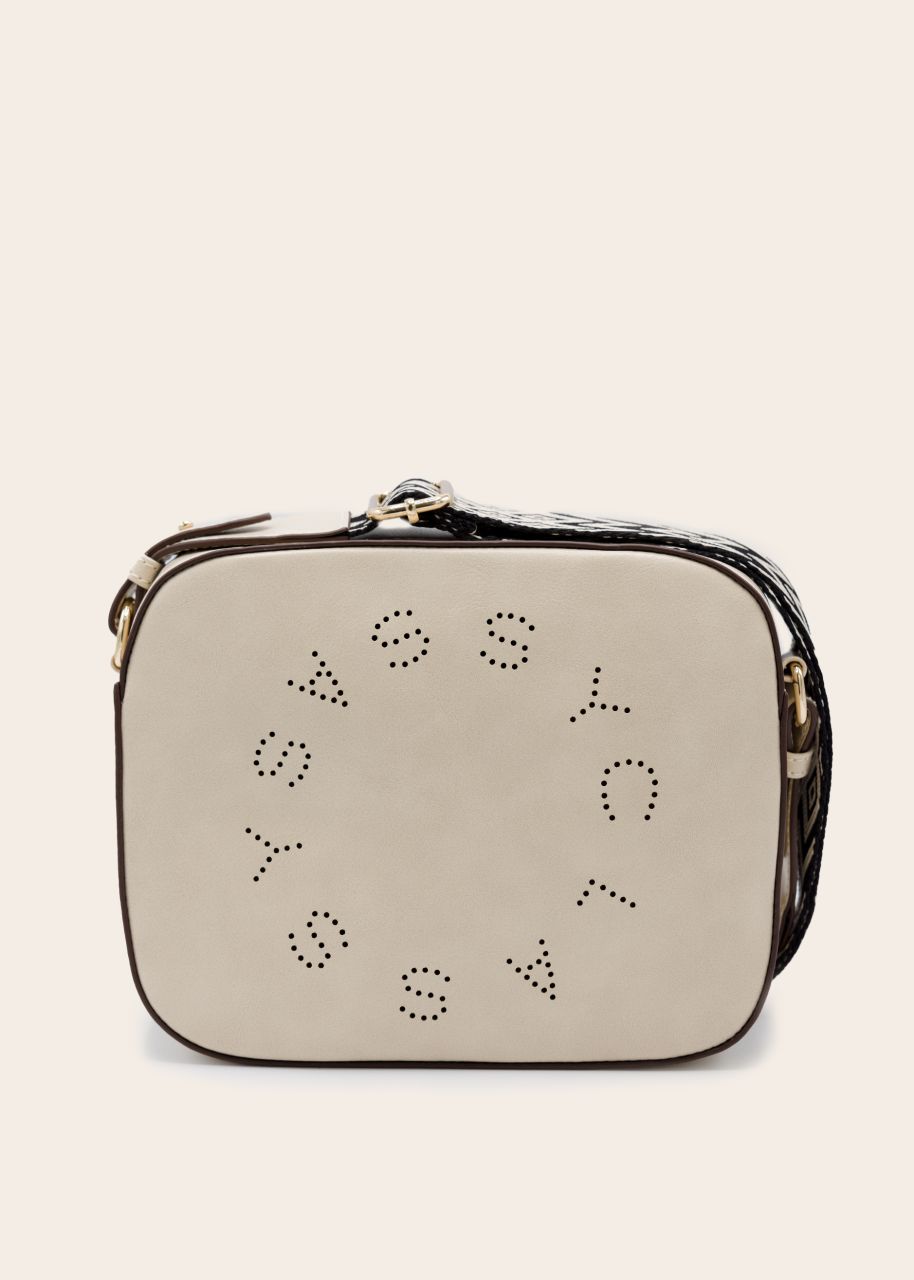 SassyClassy Tasche mit gewebtem Schulterriemen, beige