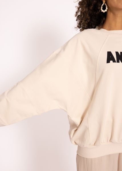 Sweatshirt "AMOUR", beige