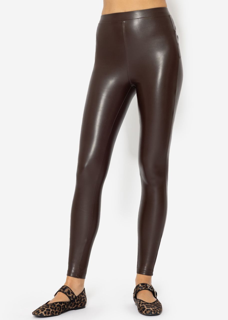 Thermo Leggings, dunkelbraun