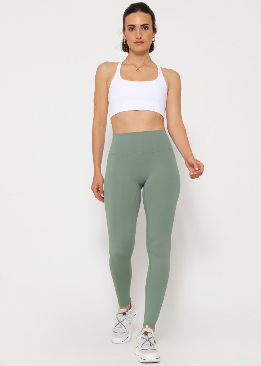 High Waist Sportleggings - khaki