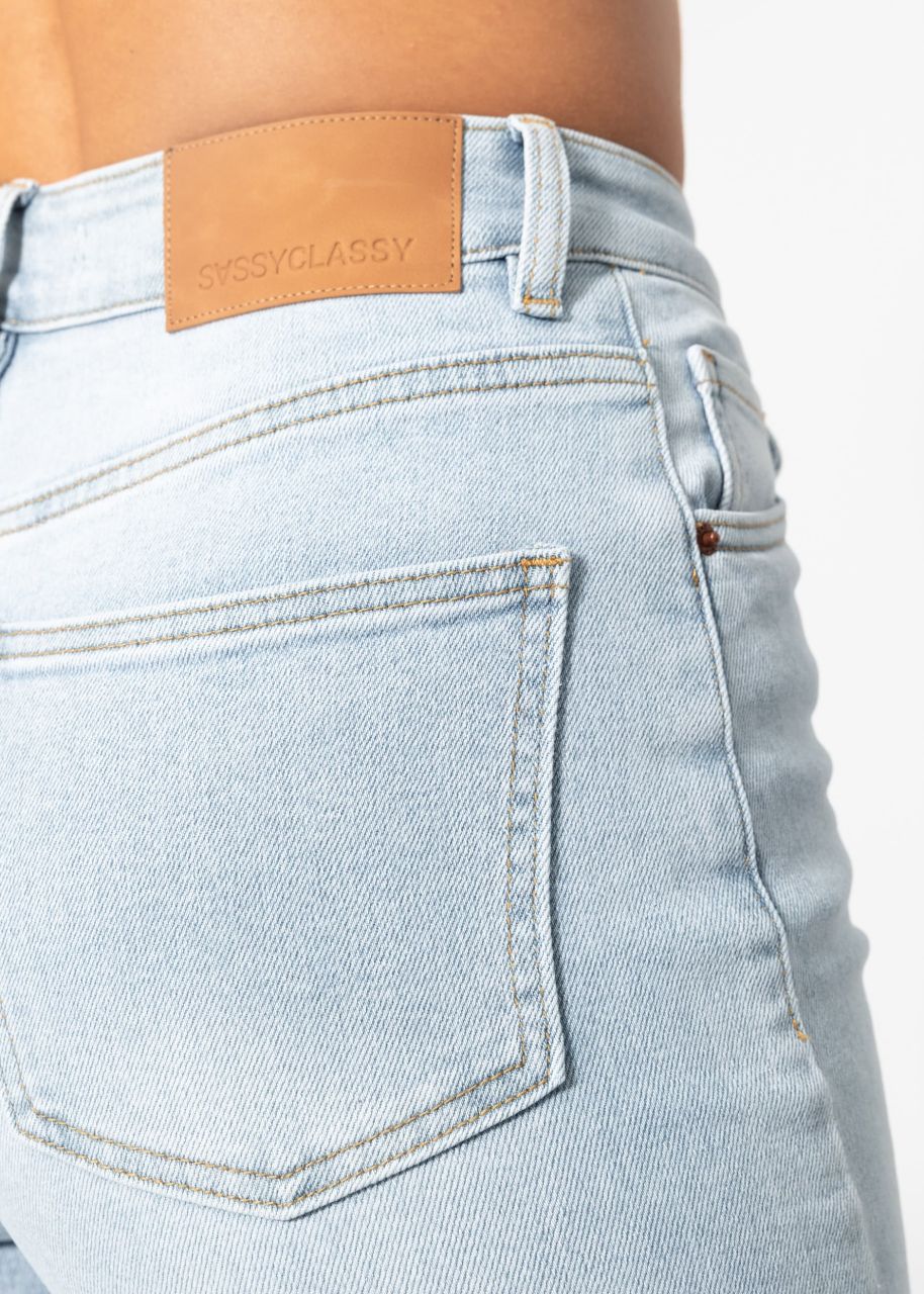 Straight Leg Jeans - hellblau