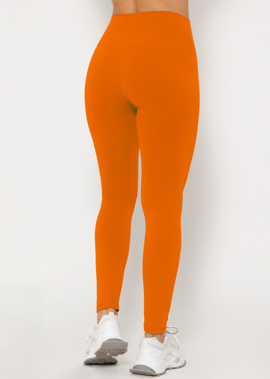 High Waist Sportleggings - orange