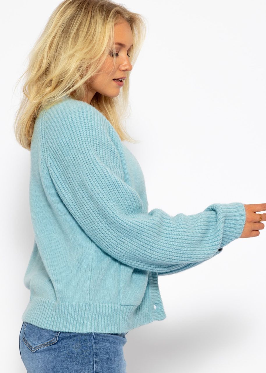 Raglan Cardigan - hellblau