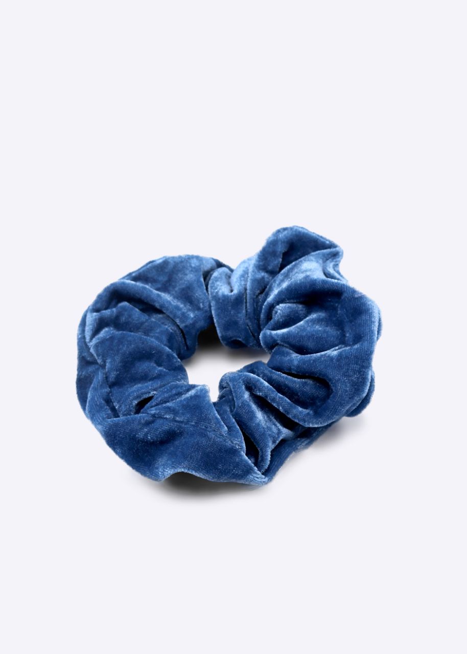 Scrunchie aus Velvet, blau