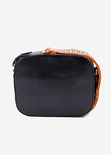 SassyClassy Tasche mit gewebtem Schulterriemen, schwarz