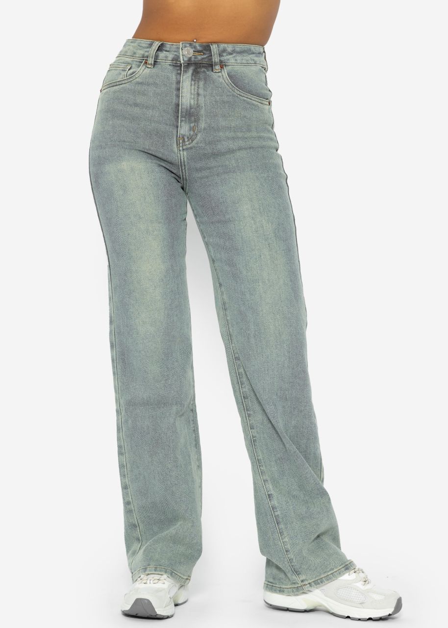 Straight Leg Jeans - blau