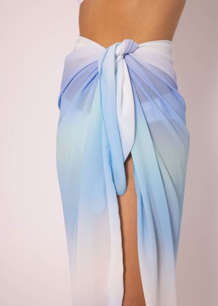Chiffon Pareo, blau