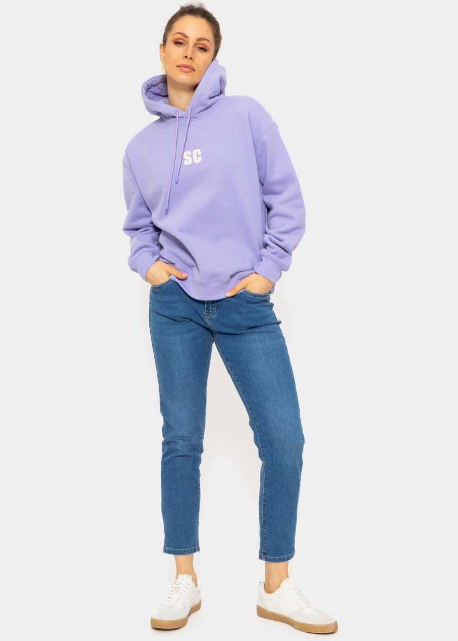 Sweatshirt mit Kapuze - lila
