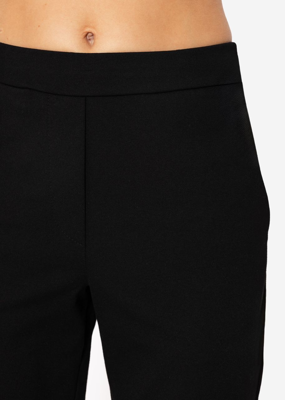 Jersey Chinos, schwarz