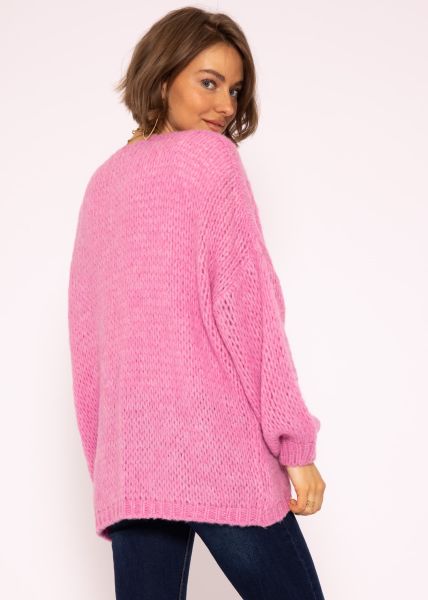 Oversize Cardigan, pink