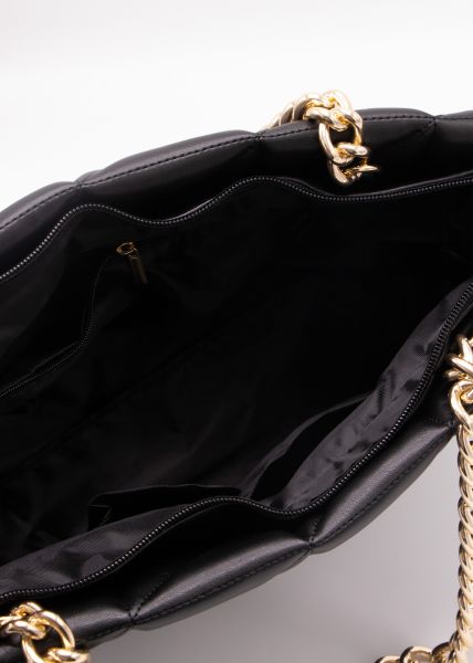 Tasche mit Kettenhenkel, schwarz