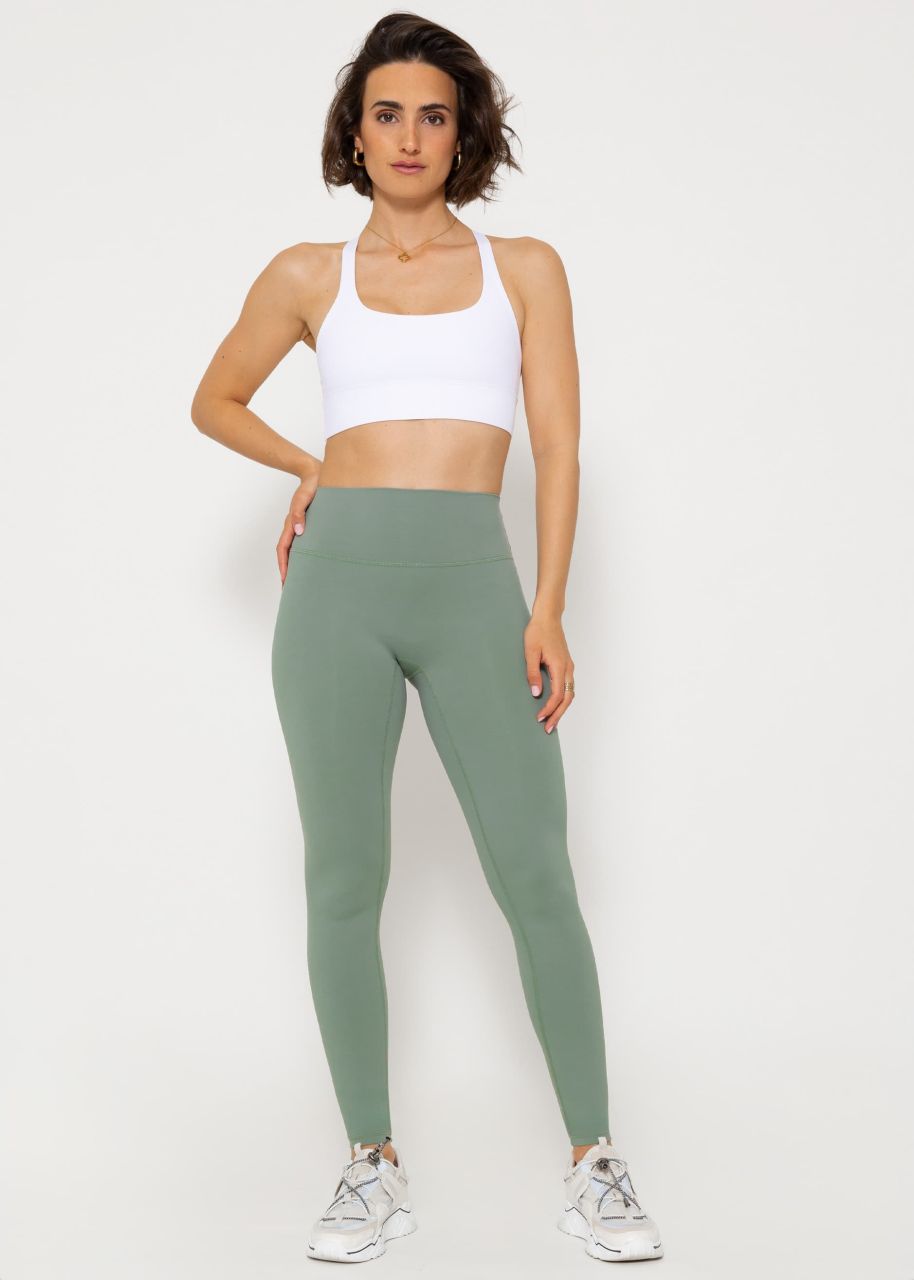 High Waist Sportleggings - khaki