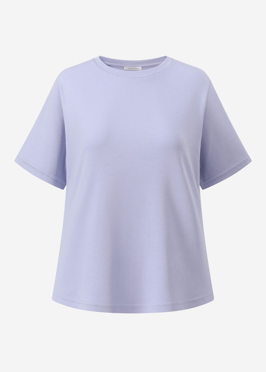 Rundhals T-Shirt - flieder
