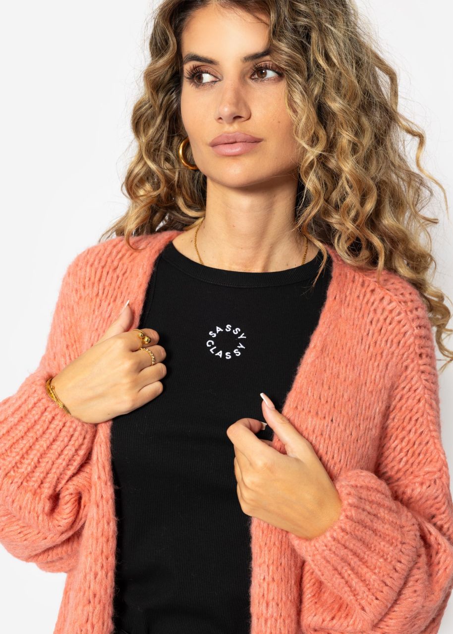 Oversize Cardigan - peach