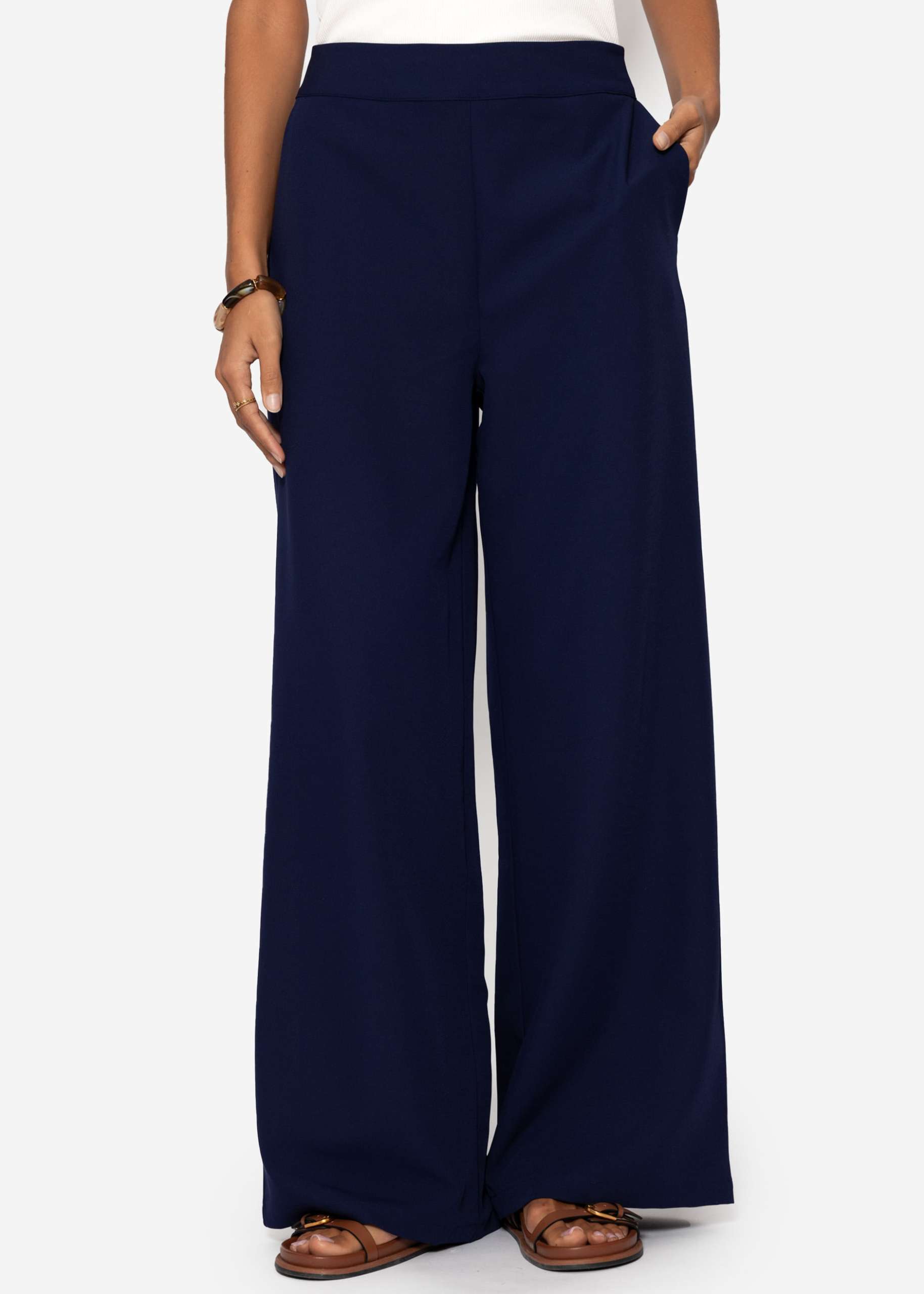 Leichte Stoffhose - dunkelblau