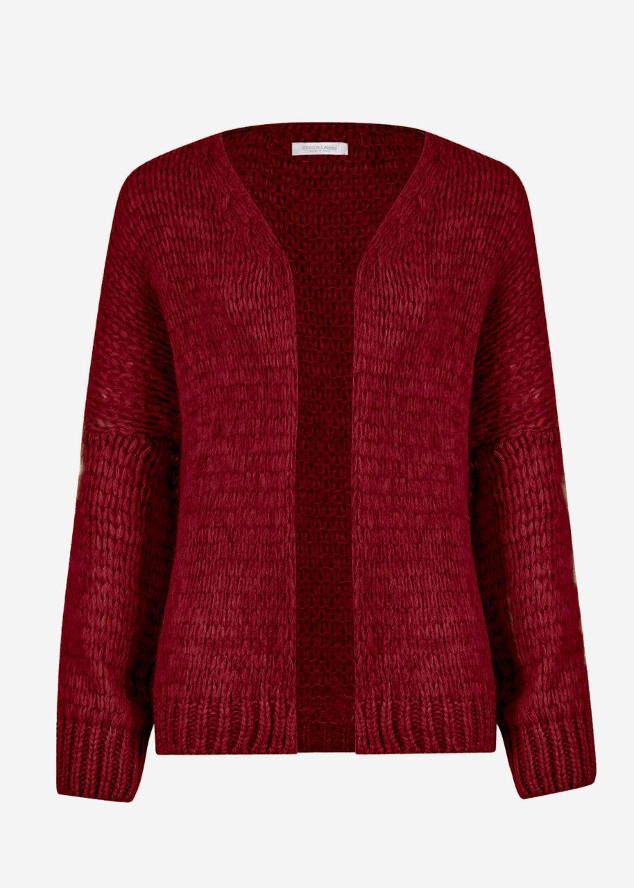 Oversize Cardigan - burgundy